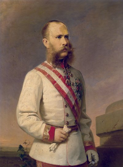 Emperor Franz Joseph I of Austria in Uniform with Decorations by Franz Russ the Younger